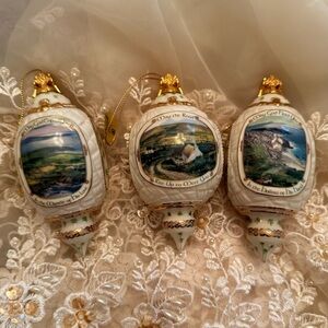 Irish Blessings Set of 3 New Bradford Editions 
Heirloom porcelain ornament 1999